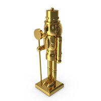 Christmas Nutcracker Gold PNG & PSD Images
