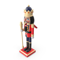 Christmas Nutcracker with Black Fur PNG & PSD Images