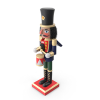 Christmas Nutcracker with Black Fur PNG & PSD Images