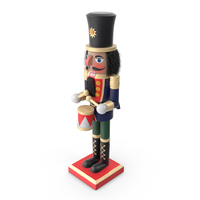 Christmas Nutcracker with Black Fur PNG & PSD Images