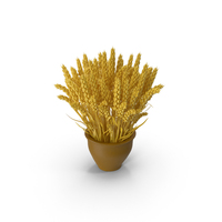 Vase With Wheat PNG & PSD Images