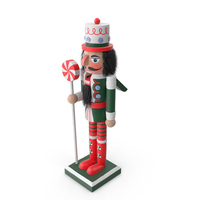 Christmas Nutcracker with Black Fur PNG & PSD Images