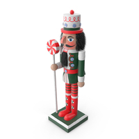 Christmas Nutcracker with Black Fur PNG & PSD Images
