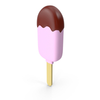 Cartoon Pink Ice Cream PNG & PSD Images