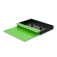 Green Audio Cassette Case PNG & PSD Images