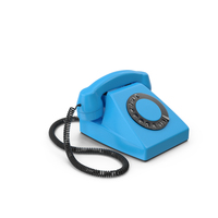 Blue Table Telephone PNG & PSD Images