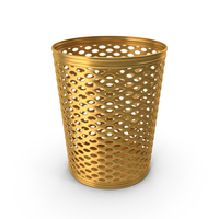 Dustbin Icon Gold PNG & PSD Images