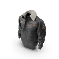 Black Aviator Jacket PNG & PSD Images
