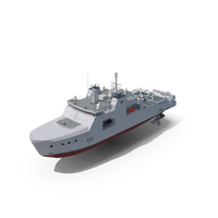Harry DeWolf-Class Offshore Patrol Vessel With Sikorsky Helicopter PNG & PSD Images