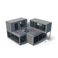 Modern Container Office White PNG & PSD Images