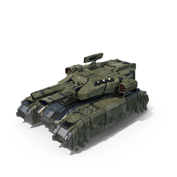 Sci Fi Heavy Tank Green PNG & PSD Images
