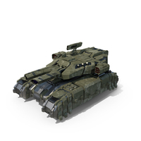 Sci Fi Heavy Tank Green PNG & PSD Images