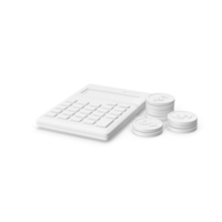 Calculator Side Coin Clay PNG & PSD Images