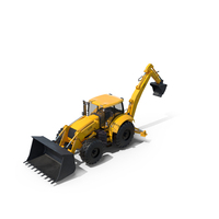 Generic Large Backhoe Loader PNG & PSD Images