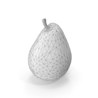 Wireframe Pear PNG & PSD Images