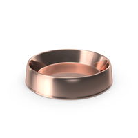 Pet Food Rose Gold Metal Bowl PNG & PSD Images