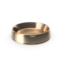 Pet Food Gold Metal Bowl PNG & PSD Images