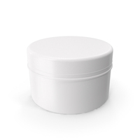 White Round Metal Box PNG & PSD Images