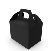Black Paper Food Delivery Packaging Box PNG & PSD Images