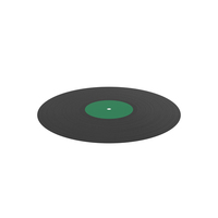 Green Vinyl Record PNG & PSD Images