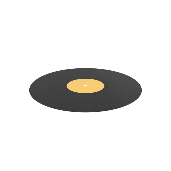 Yellow Vinyl Record PNG & PSD Images