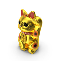 Traditional Japanese Maneki Neko Lucky Cat PNG & PSD Images