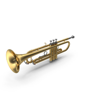 Classic Trumpet Instrument PNG & PSD Images