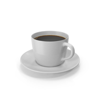 Ceramic Coffee Cup With Saucer PNG & PSD Images