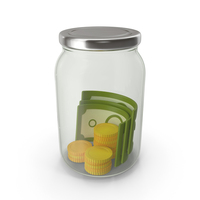 Cartoon Finance Jar PNG & PSD Images