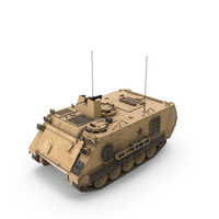 Armoured Personnel Carrier M113A3 Desert PNG & PSD Images