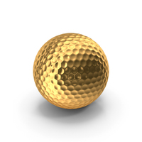 Gold Golf Ball PNG & PSD Images