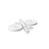 Dumbbell 10kg Clay PNG & PSD Images
