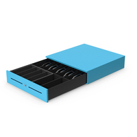 Blue Cash Register Drawer PNG & PSD Images