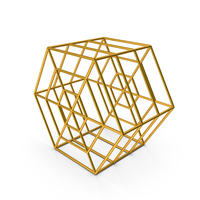 Cylinder Hexagon Wire Frame PNG & PSD Images