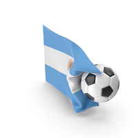 Argentina Flag With Foot Ball PNG & PSD Images