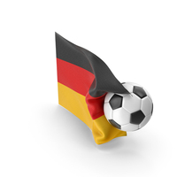 Germany Flag With Foot Ball PNG & PSD Images