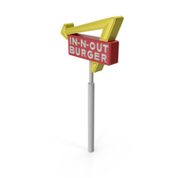 In N Out Burger Pole Sign PNG & PSD Images