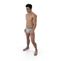 Man Athletic Figure Standing PNG & PSD Images