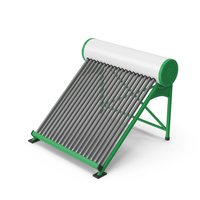 Green Solar Water Heater PNG & PSD Images