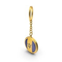 Keychain Flag Barbados PNG & PSD Images