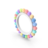 Multi Color Circle Corner Arranged Round Balloon PNG & PSD Images