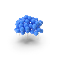 Blue Group Round Balloon PNG & PSD Images