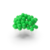 Green Group Round Balloon PNG & PSD Images