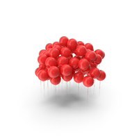 Red Group Round Balloon PNG & PSD Images