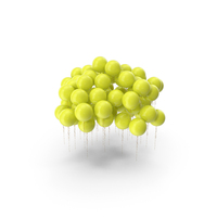 Yellow Group Round Balloon PNG & PSD Images