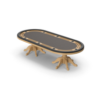 Wooden Poker Game Table PNG & PSD Images