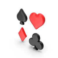 Playing Cards Symbols Coloured Icon PNG & PSD Images