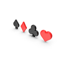 Playing Cards Symbols Coloured Icon PNG & PSD Images