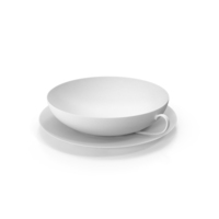 Saucer And Cup Monochrome PNG & PSD Images