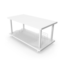 Coffee Table Monochrome PNG & PSD Images